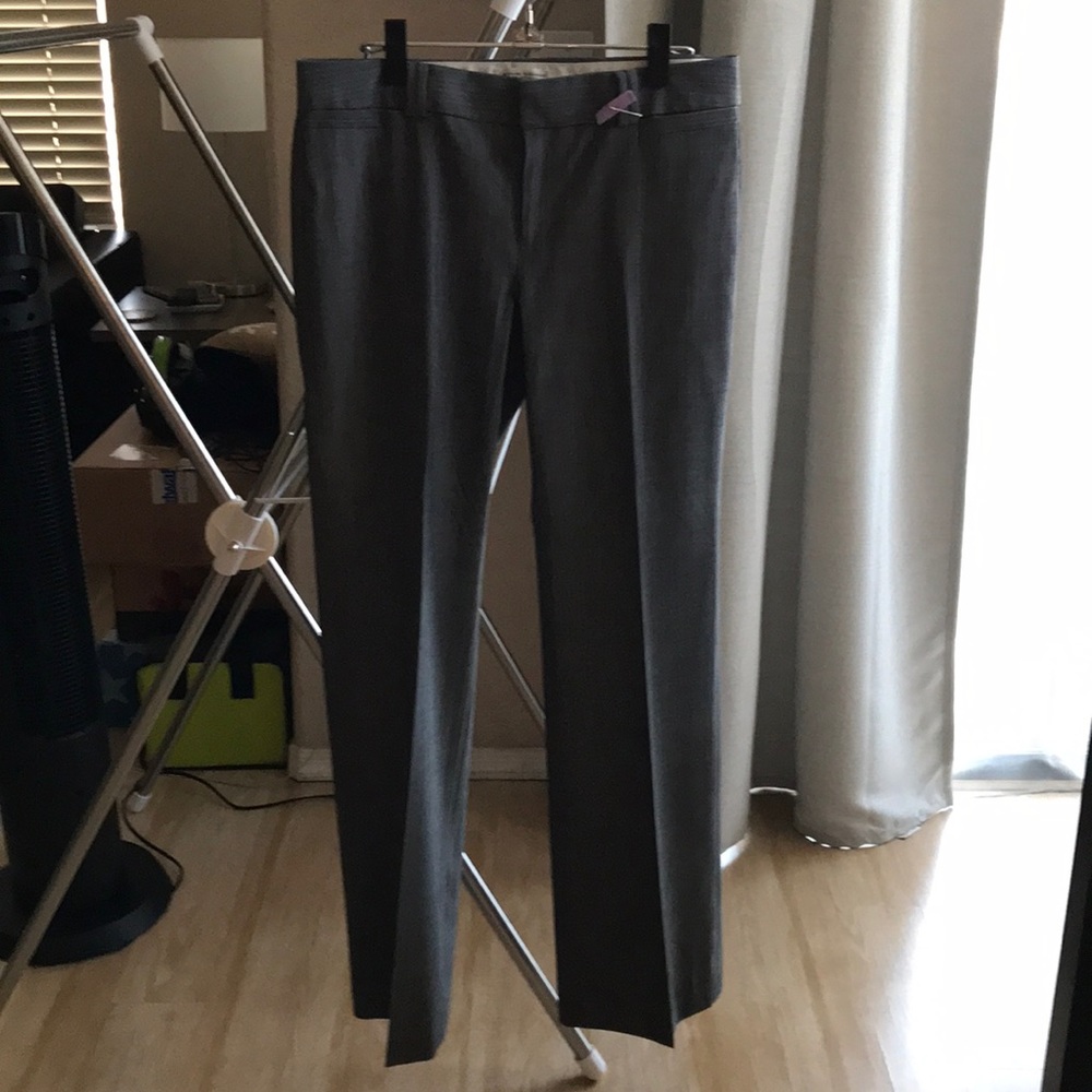 Updated Grey Pinstripe 8 Logan Fit Banana Republic